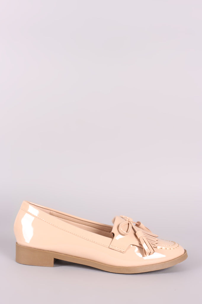 Liliana Patent Tassel Loafer Flat