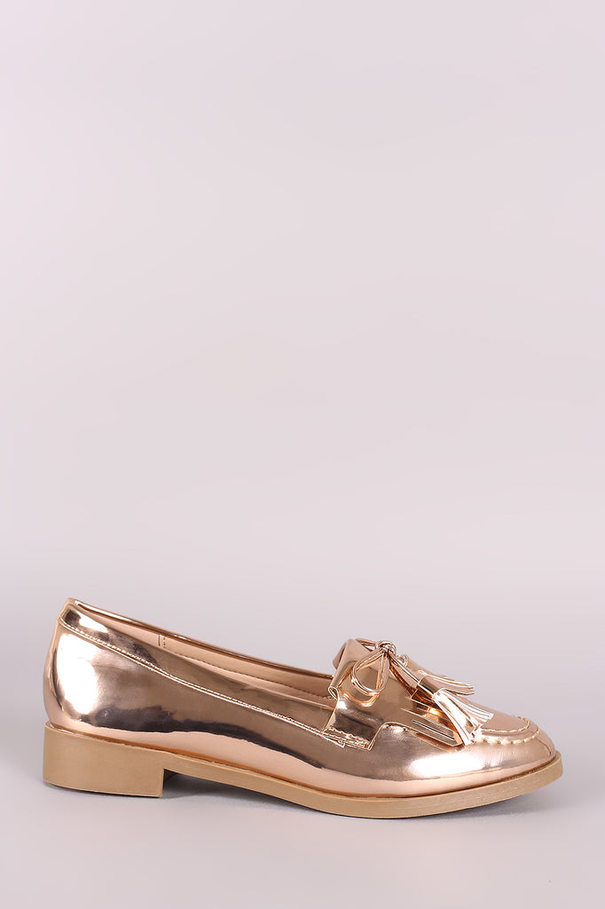 Liliana Patent Tassel Loafer Flat