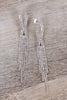 Rhinestone Drop Tassel Earrings