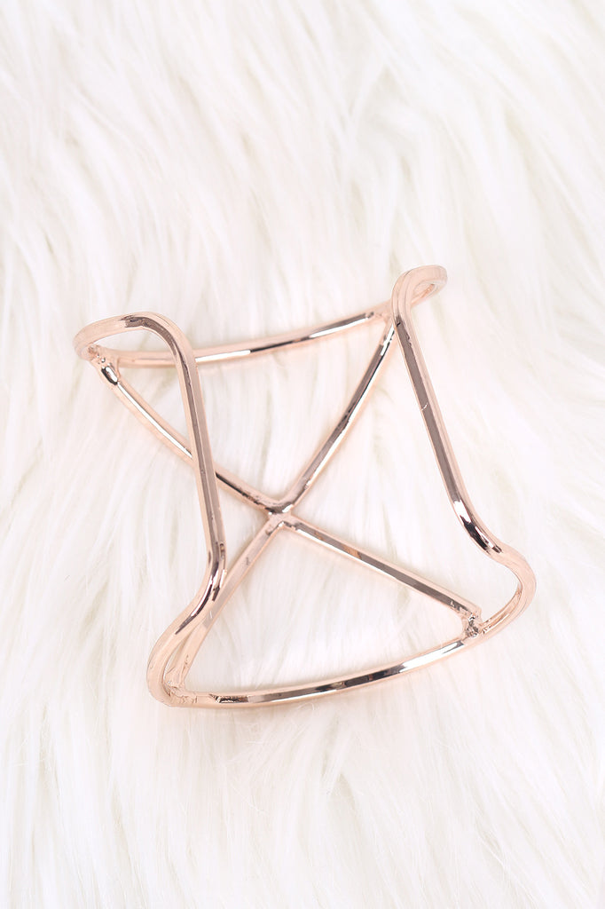 Triangles Wire Cuff Bracelet