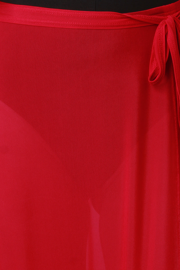 High Slit Mesh Maxi Skirt Cover-Up